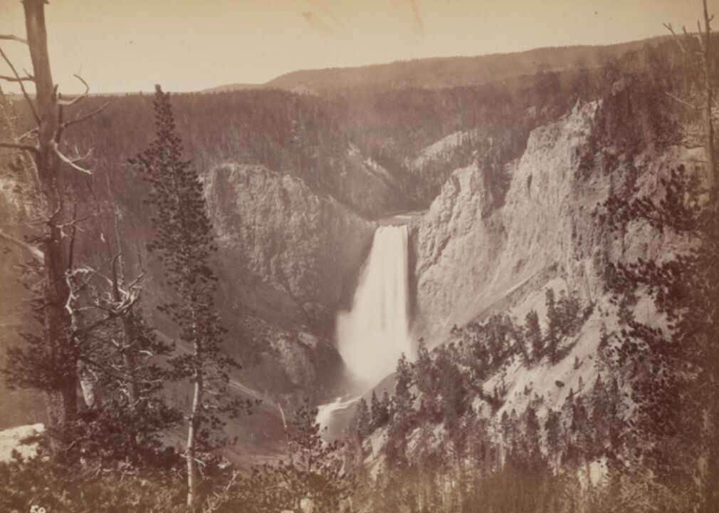 Grand Falls of Yellowstone River from Point Lookout, 360 feet high
